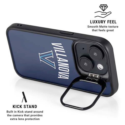 Villanova University Wildcats Black iPhone 14 Kickstand Case